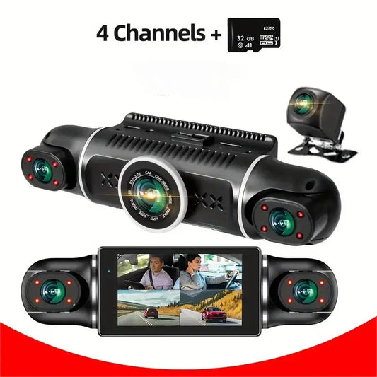 Car Camera Recorder with Multi-Screen Parking Monitoring System - Safety First Gear 25