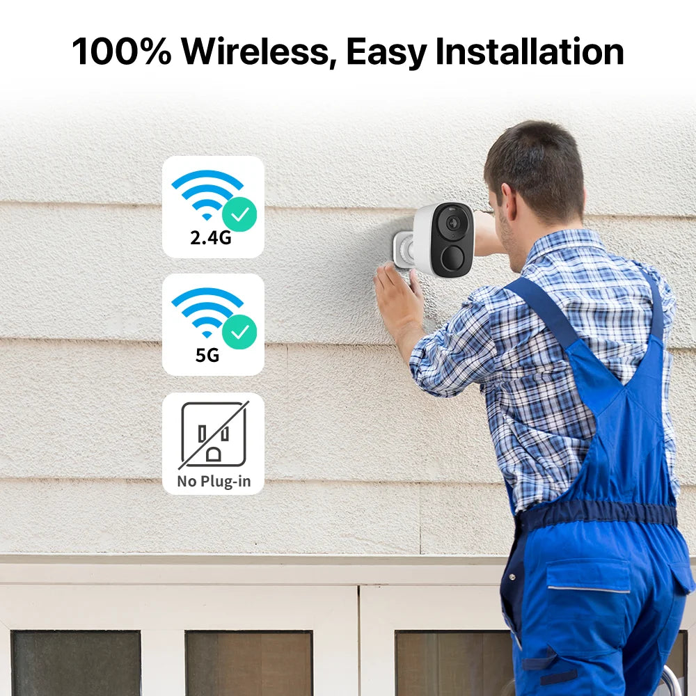 Vstarcam 2K Wireless Solar Security Camera with Two Way Audio - Safety First Gear 25
