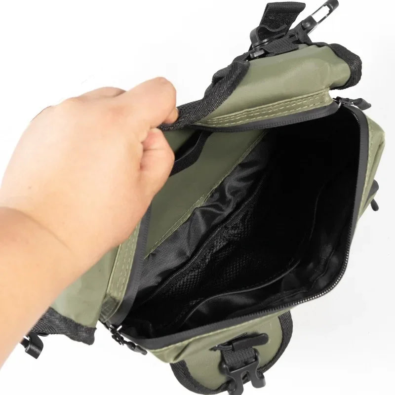 Men's Tactical Chest Bag Hydration Vest for Cycling and Hiking