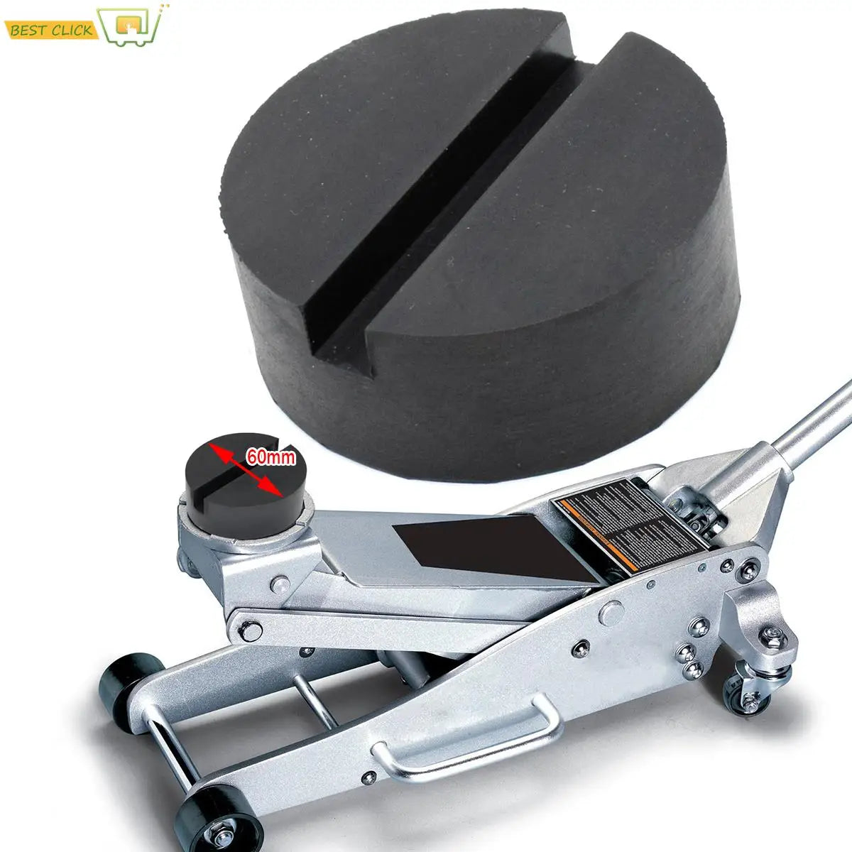 Anti-Slip Rubber Jack Pad Rail Adapter for Heavy-Duty Car Lifts