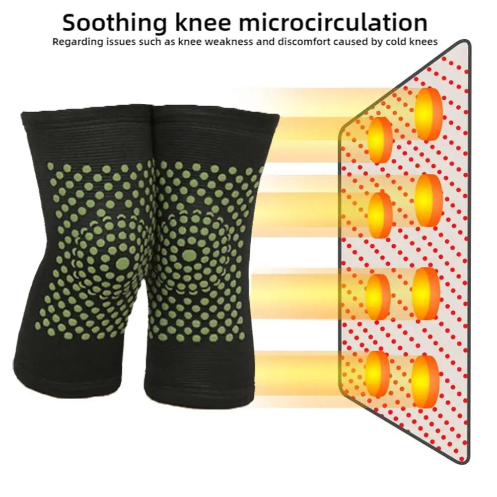 1Pair Self Heating Knee Braces Sleeve Tourmaline Knee Support Far Infrared Keep Warm Knee Pads Leg Knee Warmer