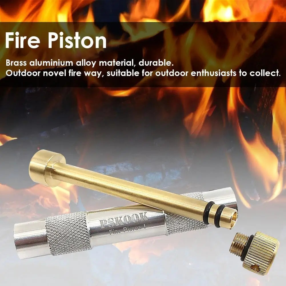 Brass Fire Piston Kit Portable Survival Tool for Outdoor Adventures - Safety First Gear 25