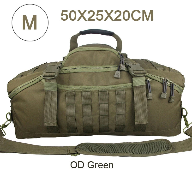QCN Molle Tactical Travel Duffle Bag Gym Camping