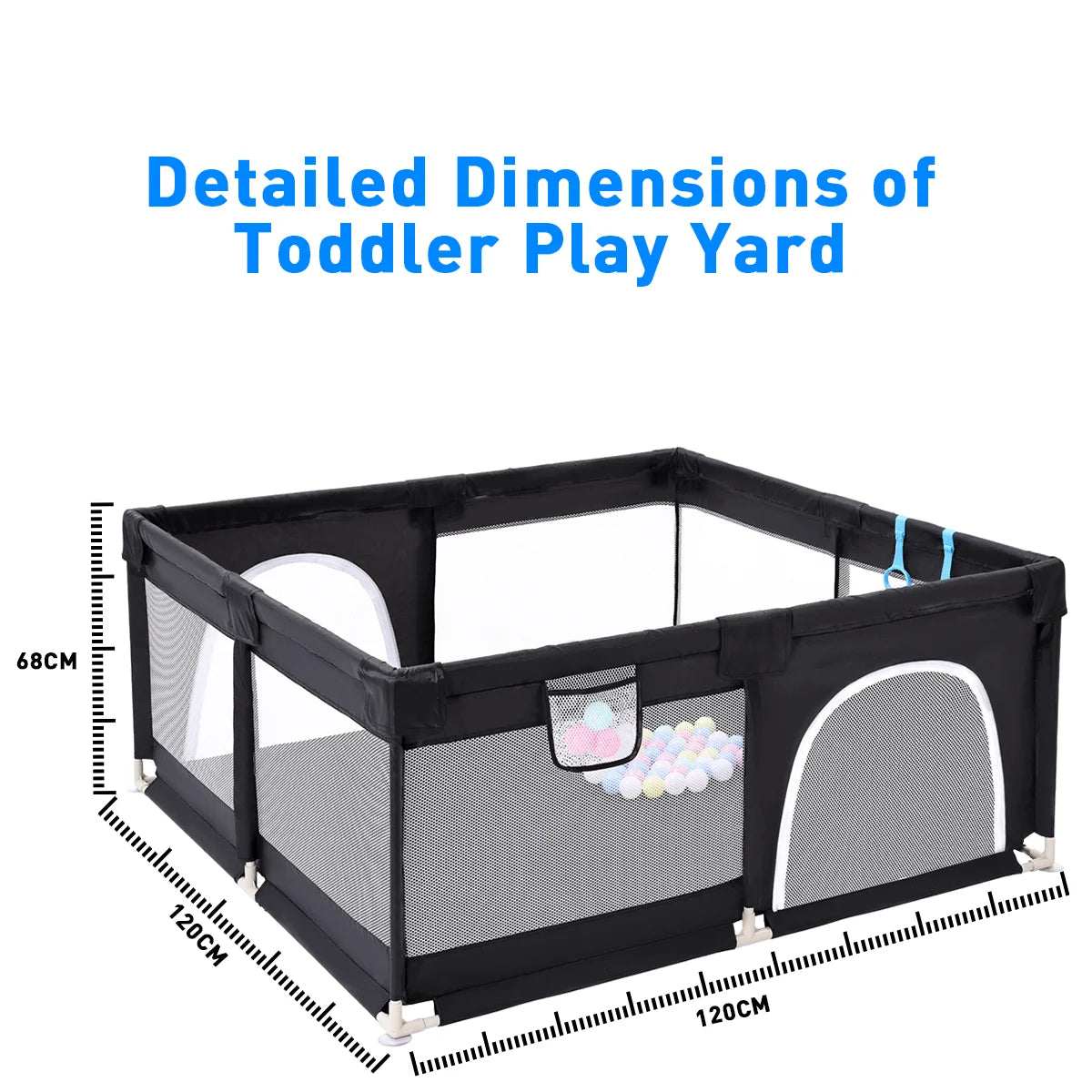Indoor Baby Playpen Safety Barriers For Kids Activity Gym - Safety First Gear 25