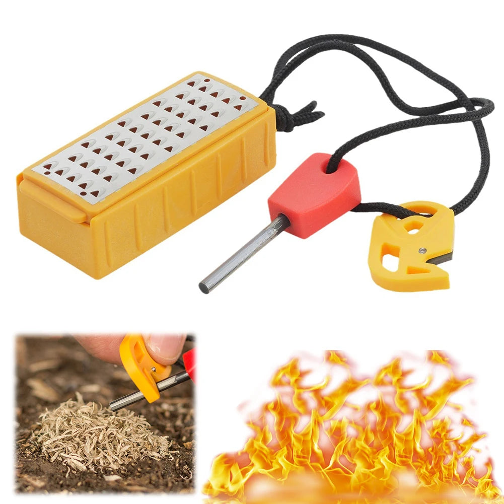 Tinder Maker With Fire Starter Tool Stainless Steel Grater - Safety First Gear 25