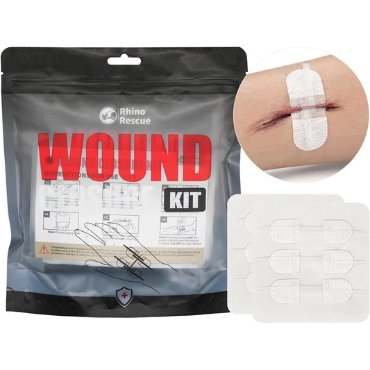 Rhino Rescue Zip Stitch Laceration Closure Kit for Cut Care - Safety First Gear 25