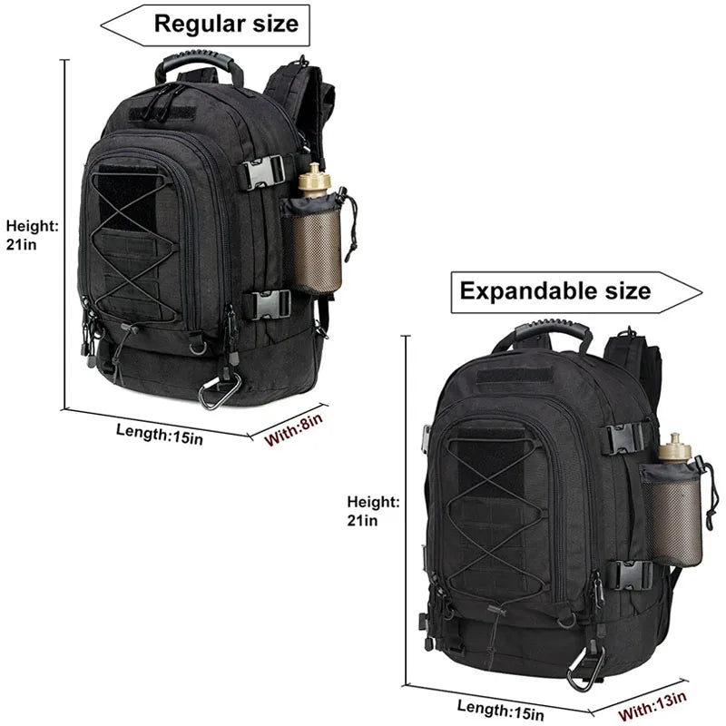 LQARMY Military Tactical Backpack Molle Assault Rucksack Outdoor Travel - Safety First Gear 25