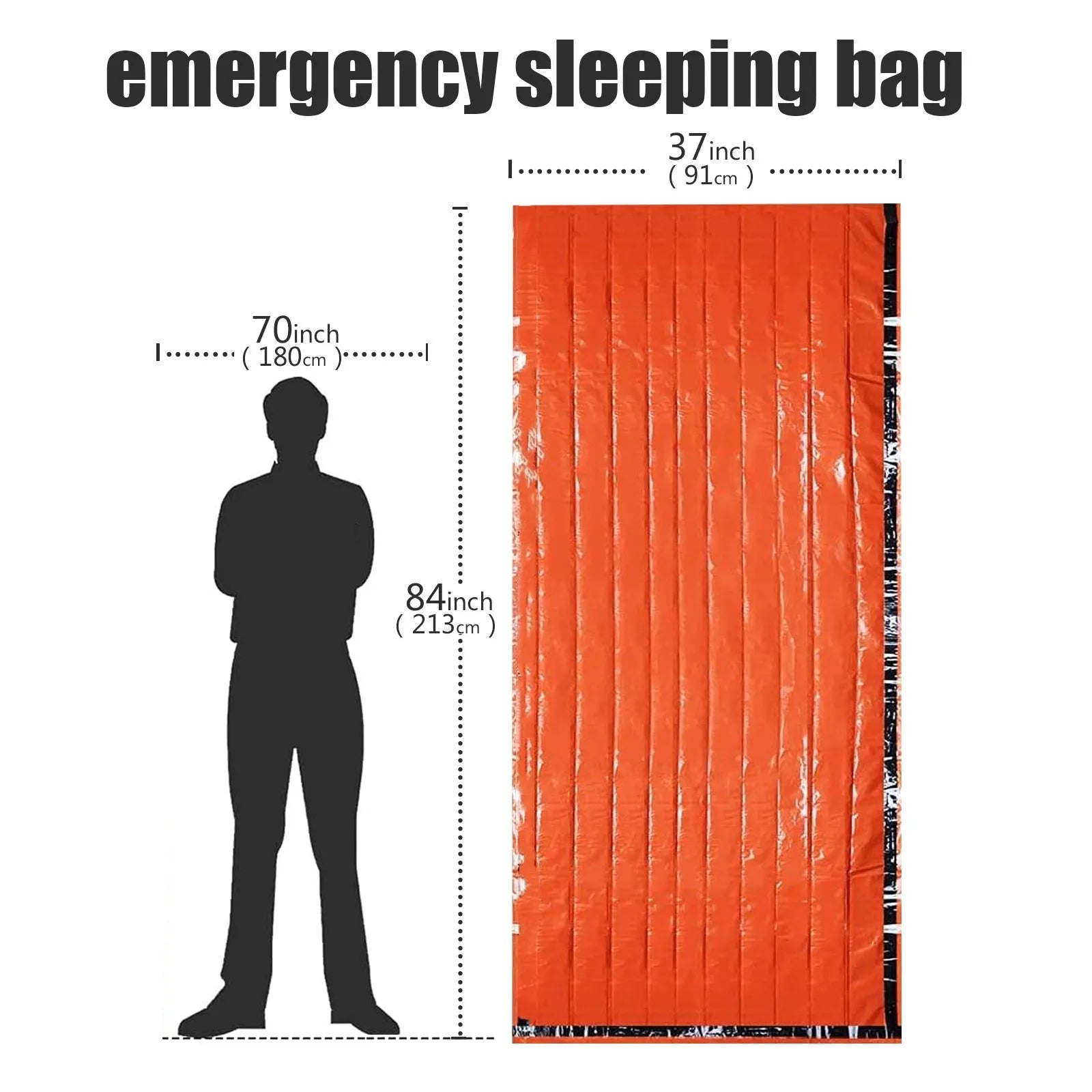 Portable Waterproof Emergency Survival Sleeping Bag for Outdoor Adventures - Safety First Gear 25