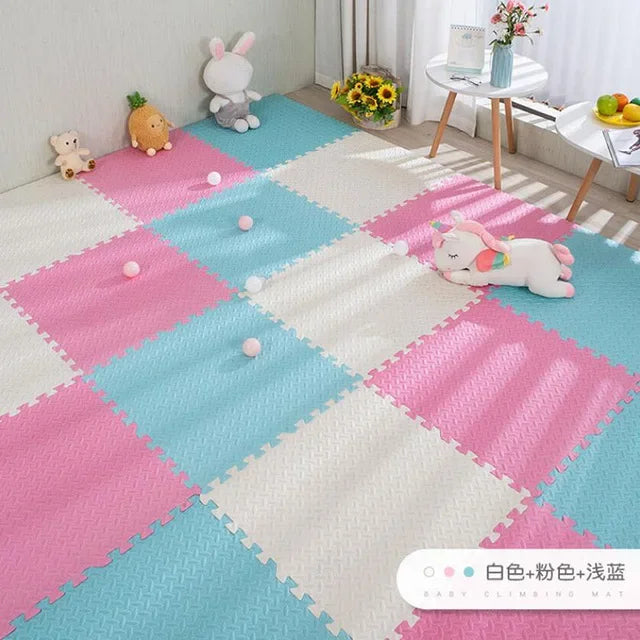 16-Piece InterlockingFoamPuzzle Baby Play Mat Tiles For Child-Safe Durable Flooring - Safety First Gear 25