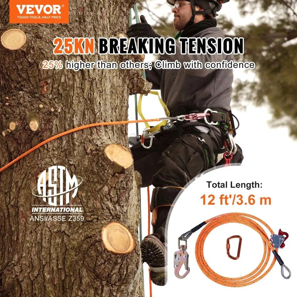 Hign-concerned Flipline Safety Rope With Steel Snap Hook - Safety First Gear 25