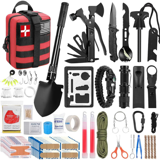Professional Survival Kit for Outdoor Camping and Exploration - Safety First Gear 25
