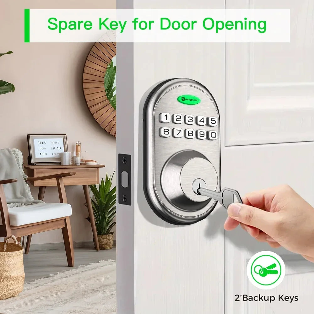 EUUKAIHG One-Touch Deadbolt Lock with Keypad and Key - Safety First Gear 25