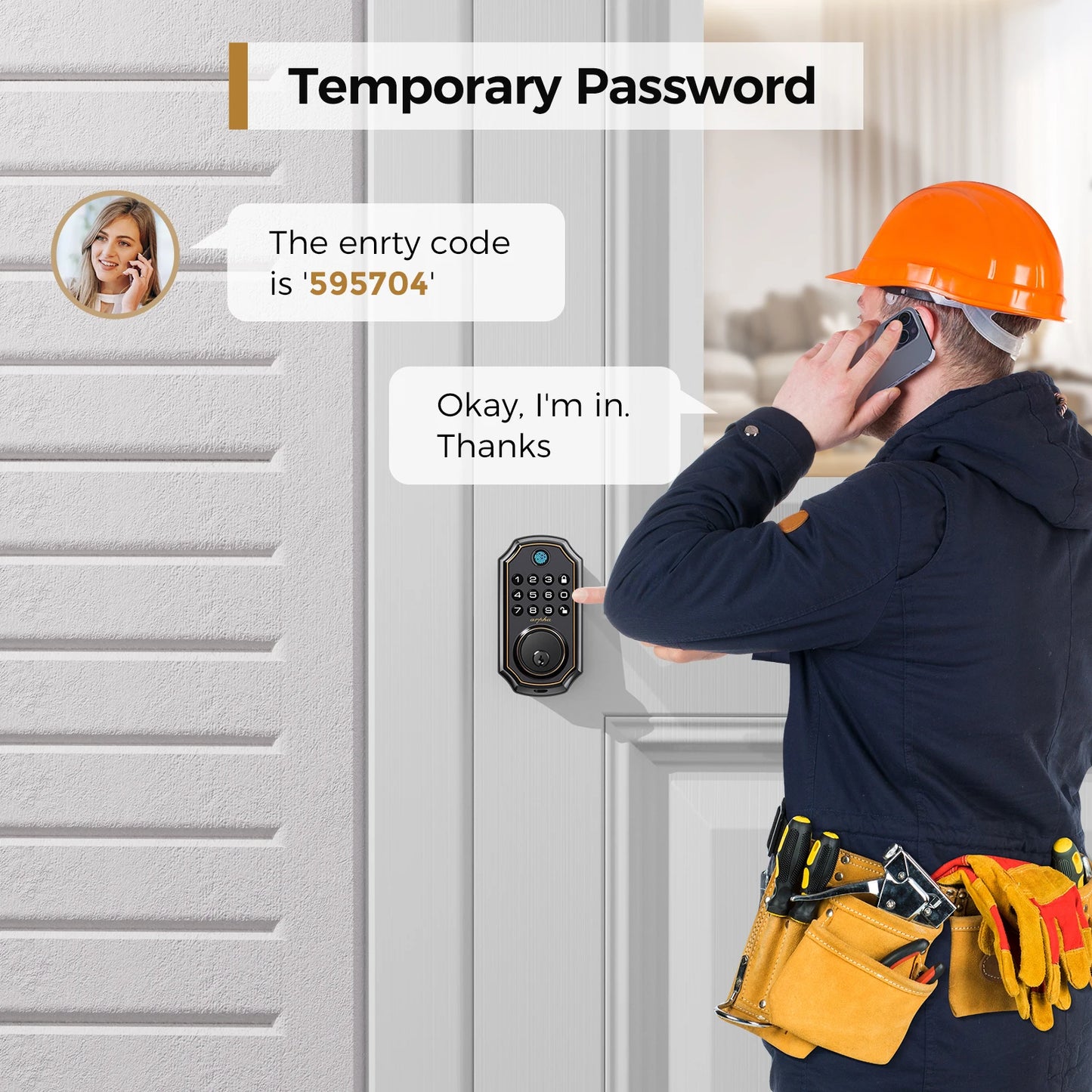Smart Fingerprint Deadbolt Keyless Entry Lock for Home Security - Safety First Gear 25