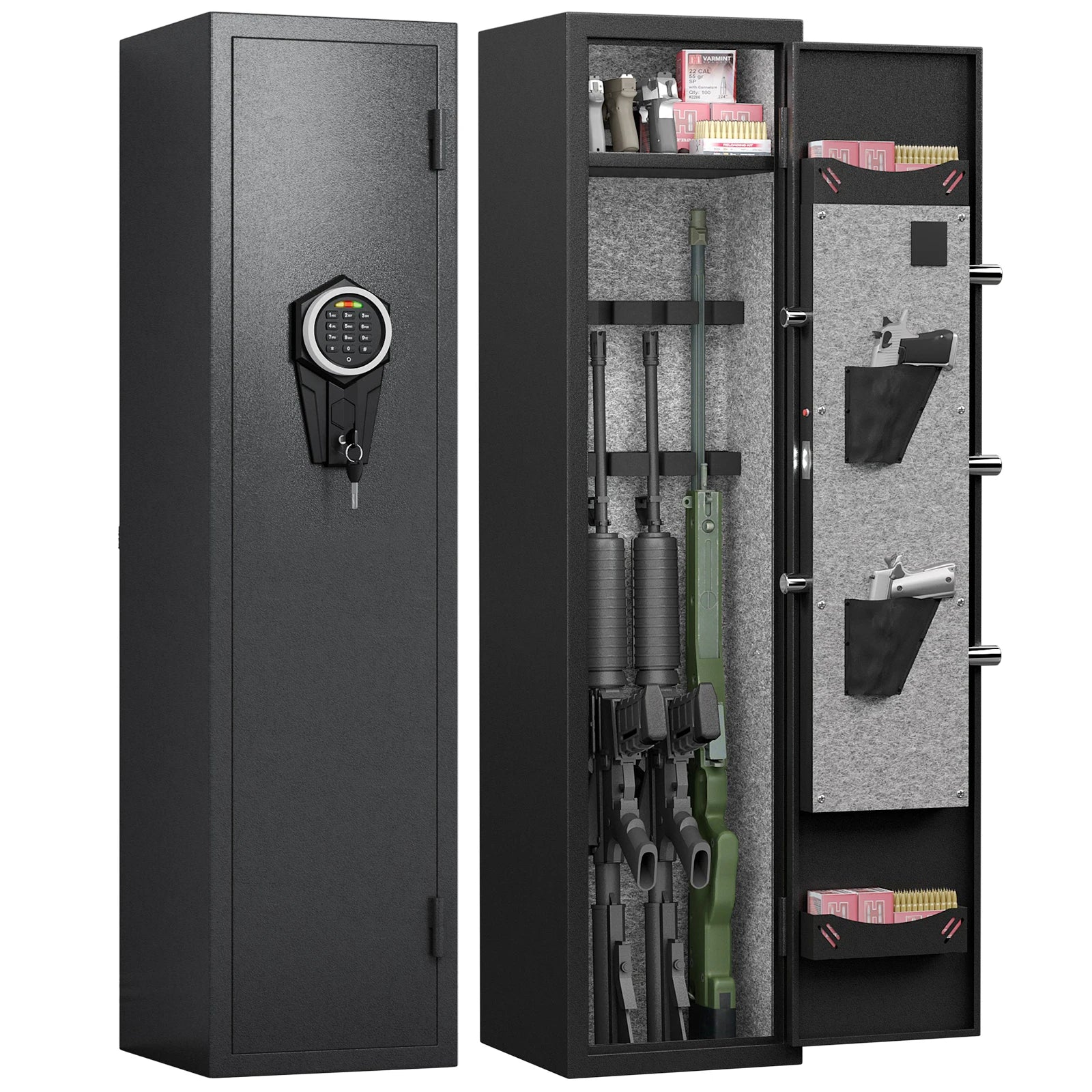 Quick Access Gun Safe with Silent Mode and Alarm System - Safety First Gear 25