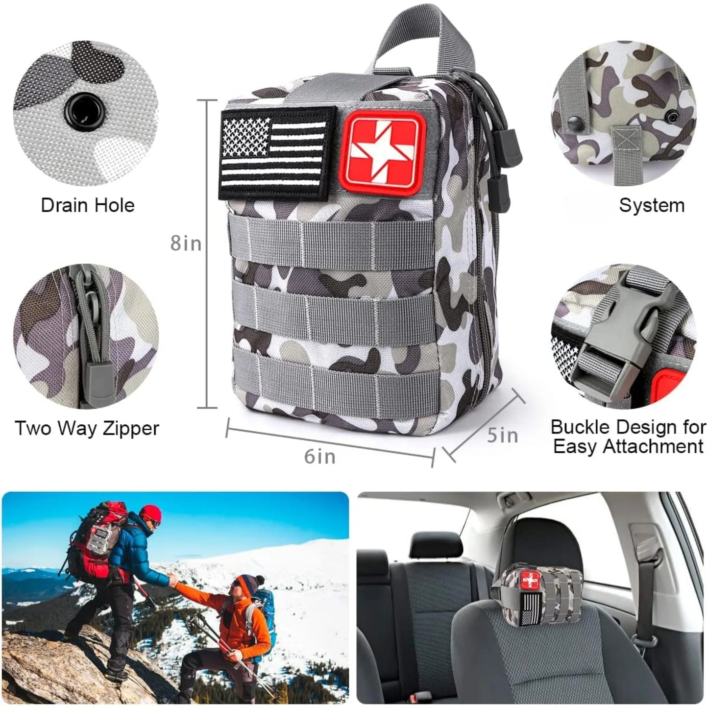 Ultimate Survival Kit with First Aid and Outdoor Gear - Safety First Gear 25