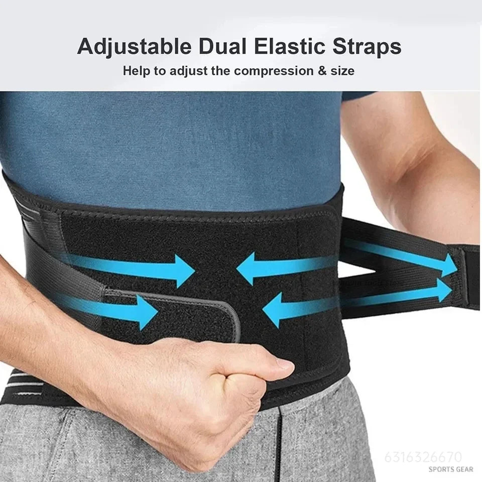 Effect Adjustable Lumbar Support Belt With Memory Aluminum Stays