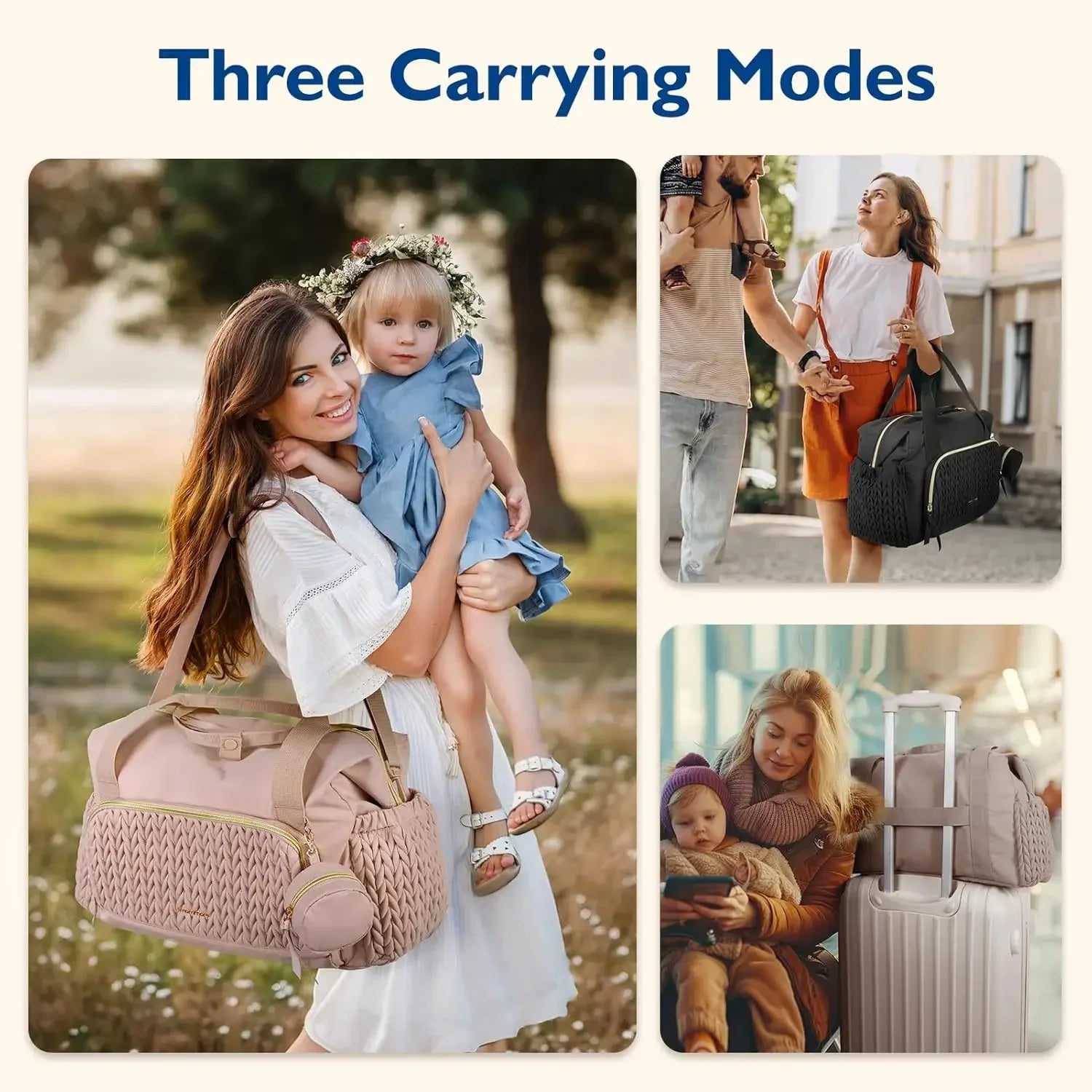 OUY Diaper Tote Bag Waterproof Hospital Bag Labor Delivery - Safety First Gear 25