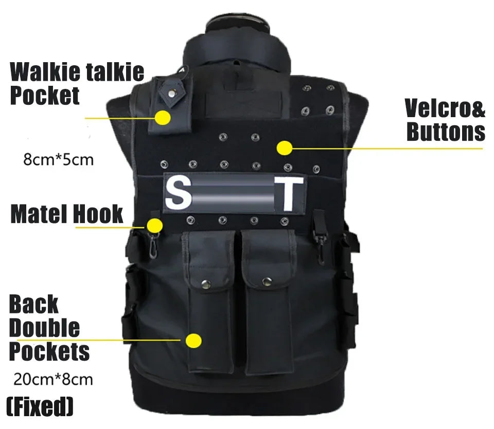 Hign-concerned SWAT Multi Pockets Tactical Vest For Outdoor - Safety First Gear 25