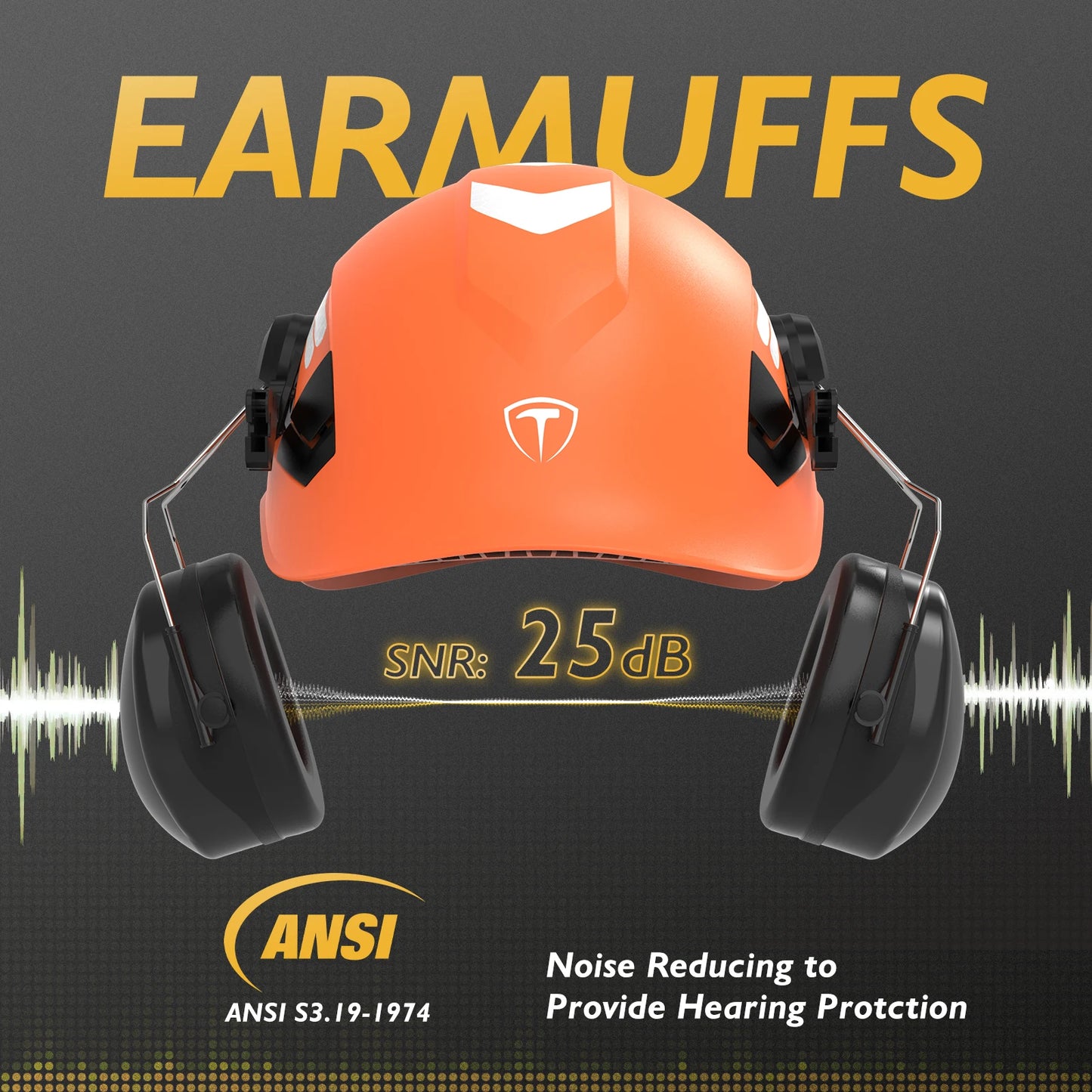 TOOLIOM Chainsaw Safety Helmet Face Shield and Earmuffs - Safety First Gear 25