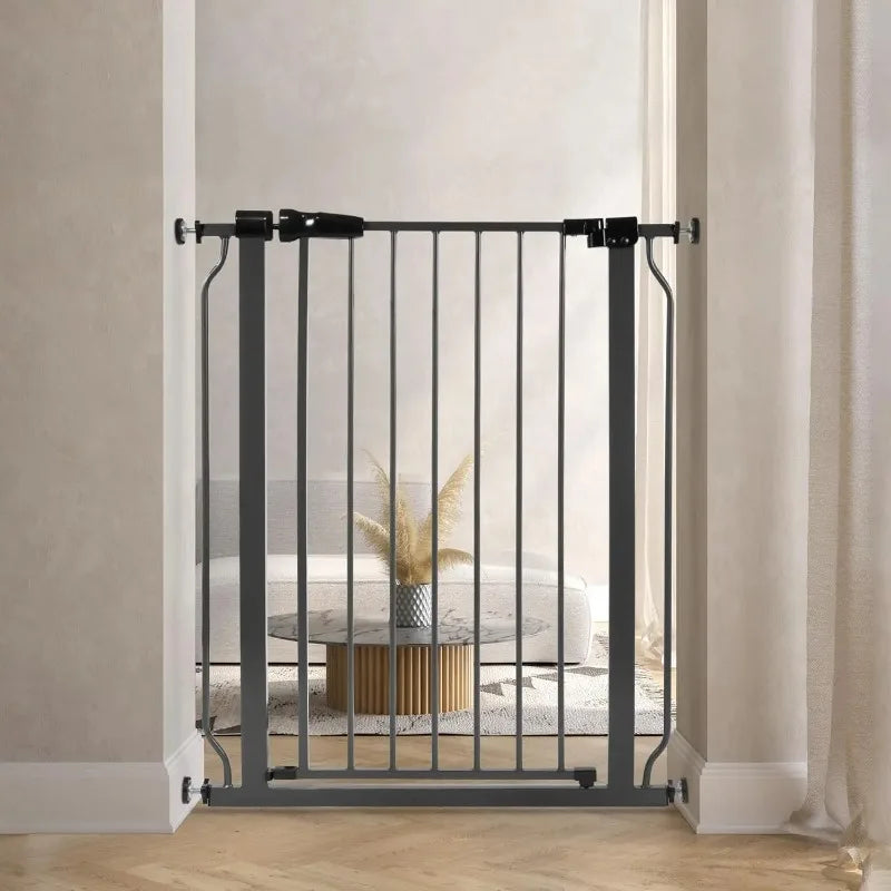 Easy Walk-Thru Safety Gate with Auto-Close and Hold-Open Features - Safety First Gear 25