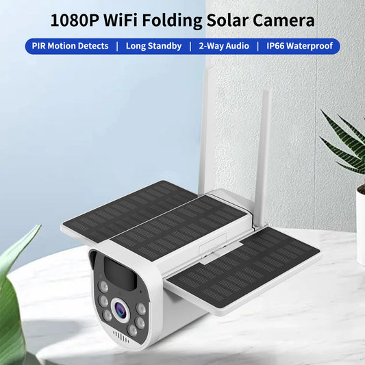 4G WiFi Solar Folding Surveillance Camera with Two-Way Audio - Safety First Gear 25