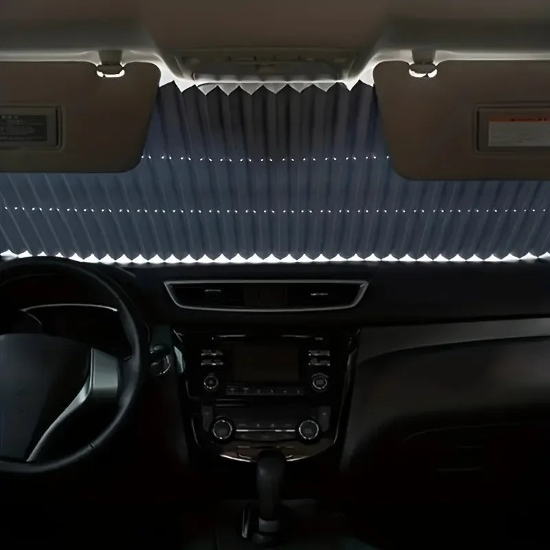 Automatic Retractable Car Sunshade for UV Protection and Insulation - Safety First Gear 25