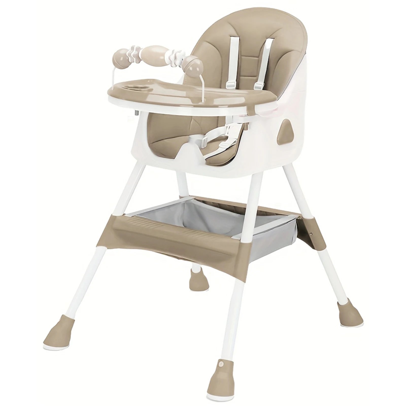 UBRAVOO Foldable Baby High Chair With Antislip Pad Toy Rack - Safety First Gear 25