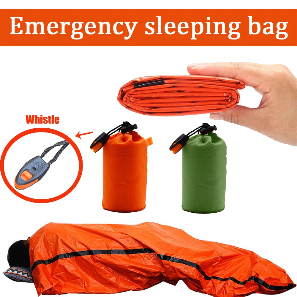Portable Waterproof Emergency Survival Sleeping Bag Mylar Blanket - Safety First Gear 25