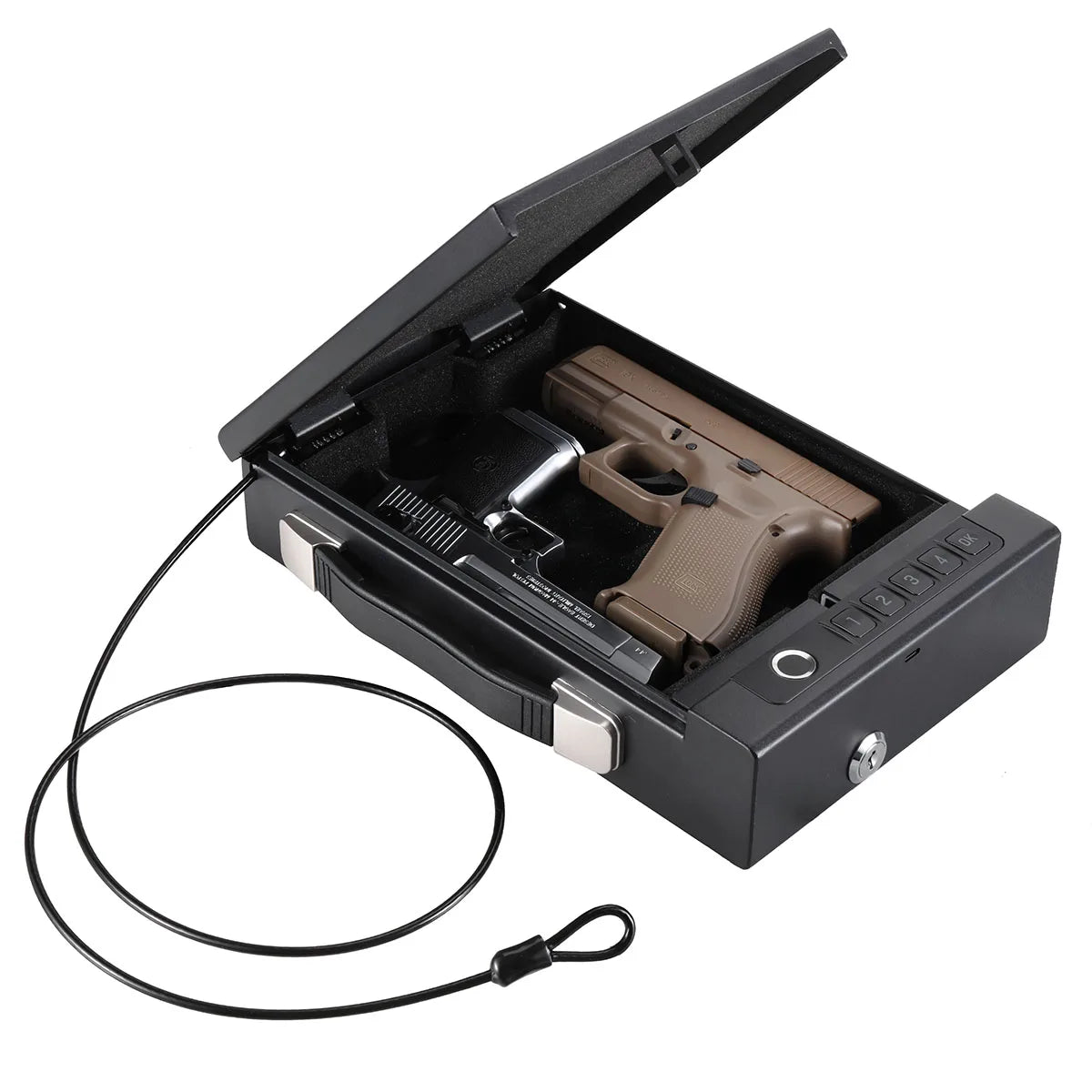 Blacksmith Biometric Pistol Safe With App Fingerprint - Safety First Gear 25