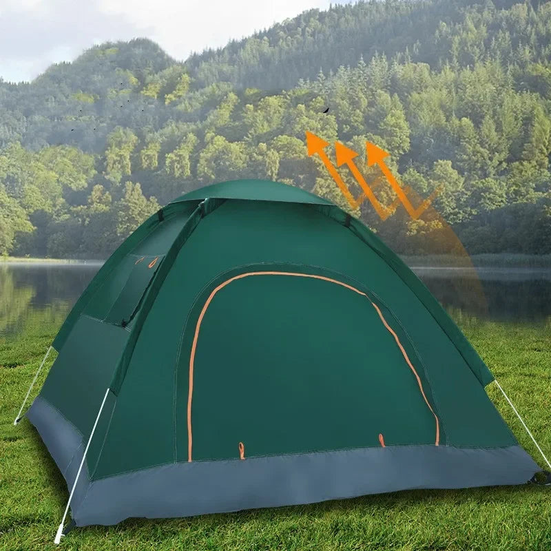 Two to Three Person Weatherproof Auto Open Pop Up Tent - Safety First Gear 25