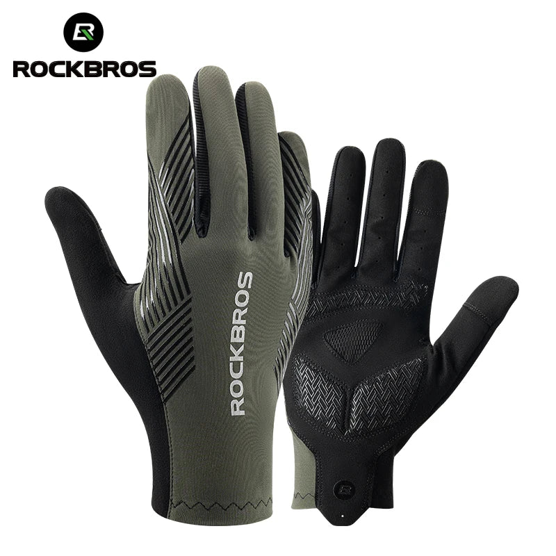 RockBros Cycling Gloves Breathable Full Finger Touchscreen - Safety First Gear 25