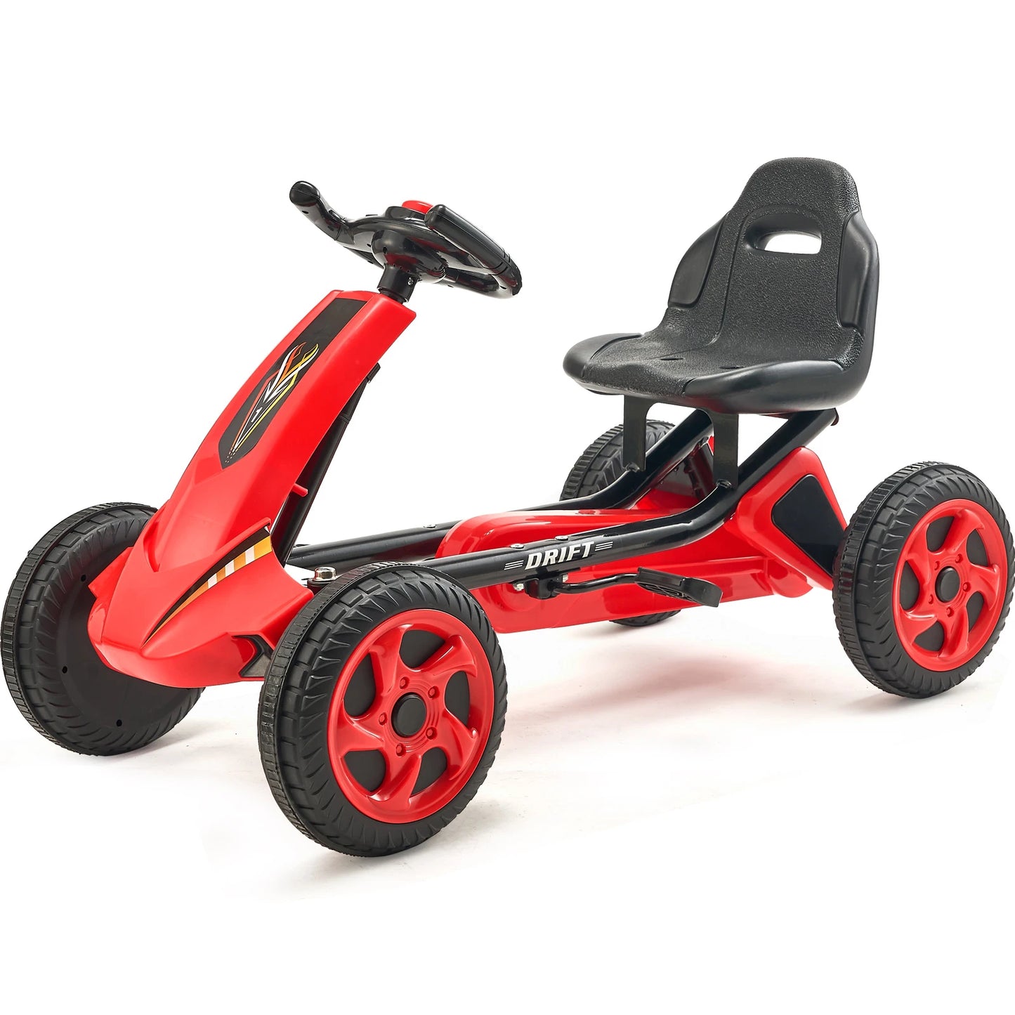 SucceBuy Kids Pedal Go Kart Four Wheel Off Road Racer