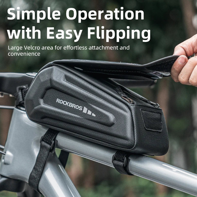 RockBros 1.7L Bike Phone Bag Waterproof Front Frame Case - Safety First Gear 25