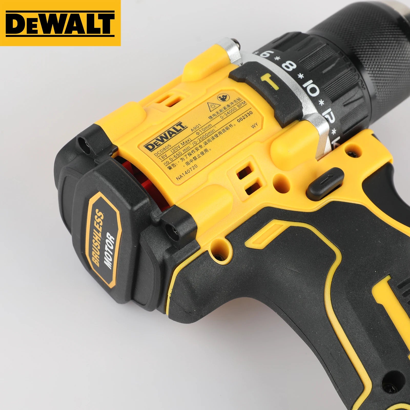 DEWALT DCD805 20V Max XR Impact Drill And Screwdriver - Safety First Gear 25