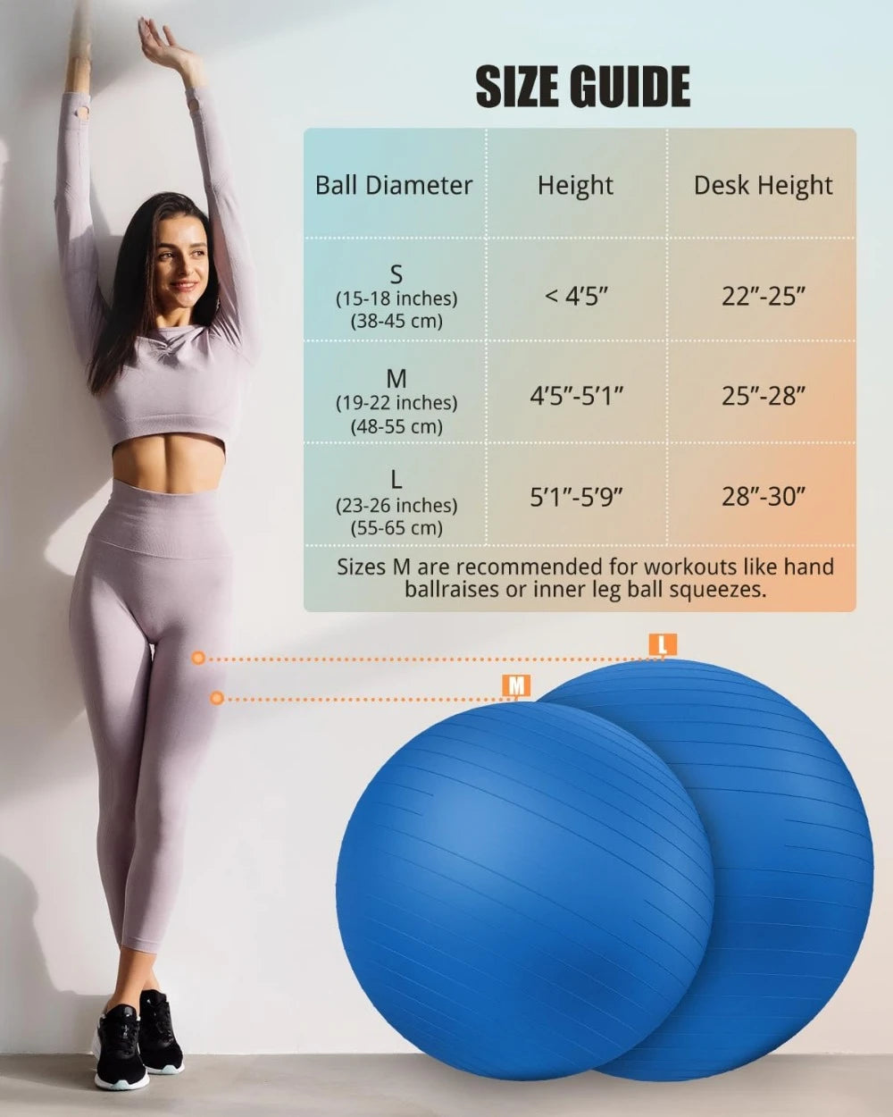 Hign Concerned Yoga Ball Explosion Proof Stability Ball - Safety First Gear 25