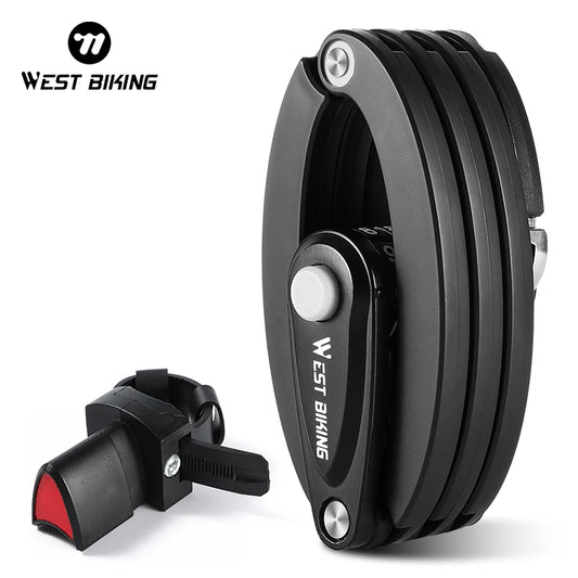 West Biking Portable Anti-Theft Folding Lock for Bicycles - Safety First Gear 25