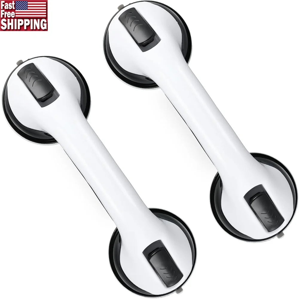Durable Suction Grab Bars for Safe Bathing Assistance 2 Pack - Safety First Gear 25