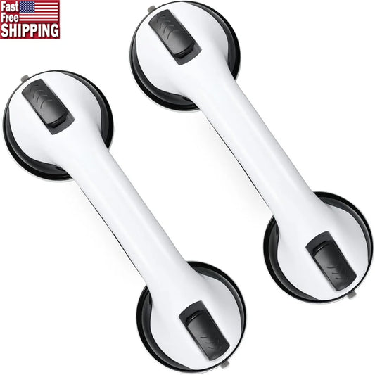 Durable Suction Grab Bars for Safe Bathing Assistance 2 Pack - Safety First Gear 25
