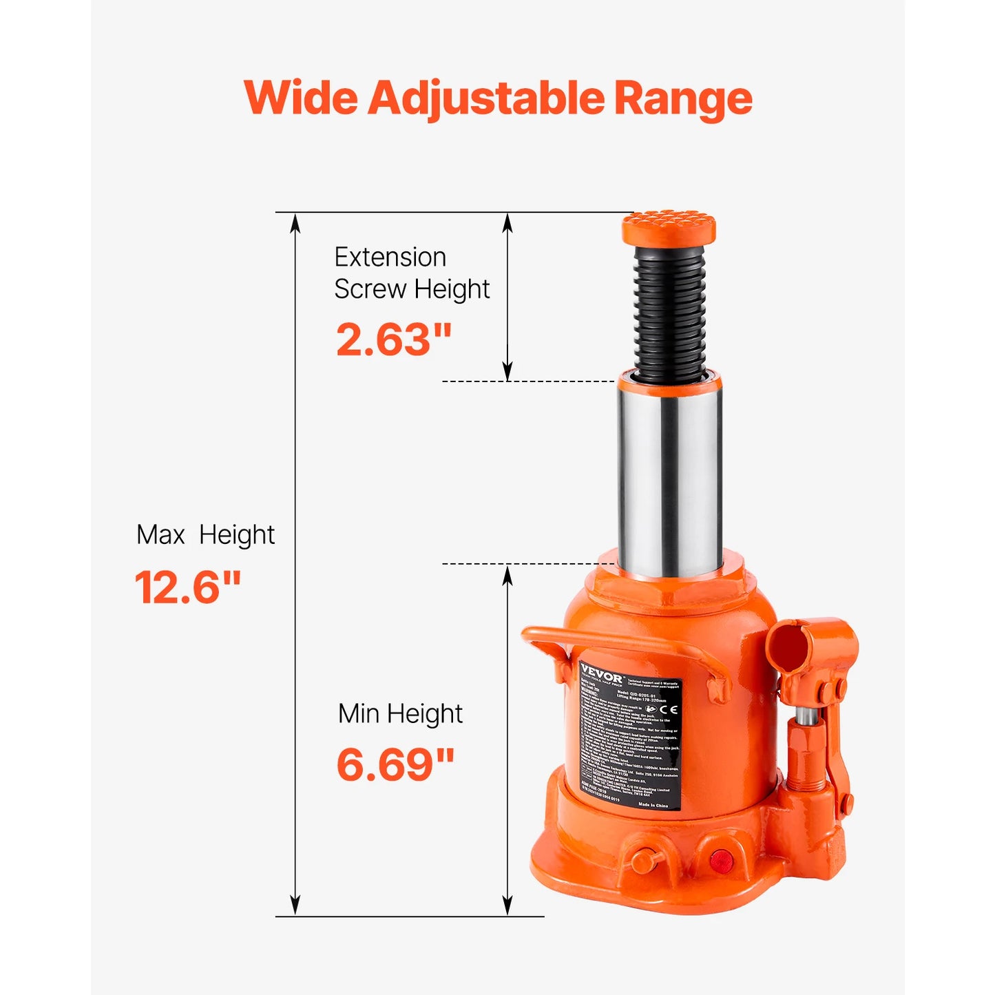 SucceBuy Hydraulic Bottle Jack 20 To 50 Ton With Handle