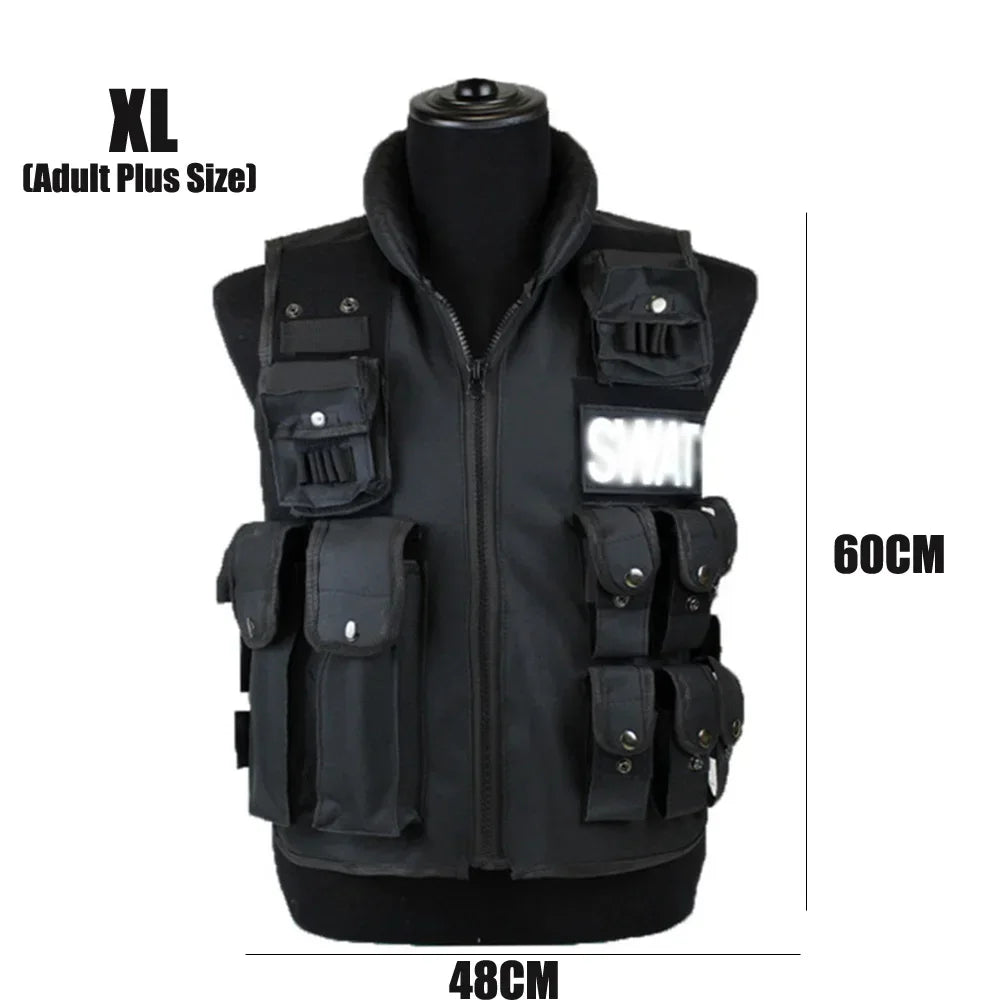 Hign-concerned SWAT Multi Pockets Tactical Vest For Outdoor - Safety First Gear 25