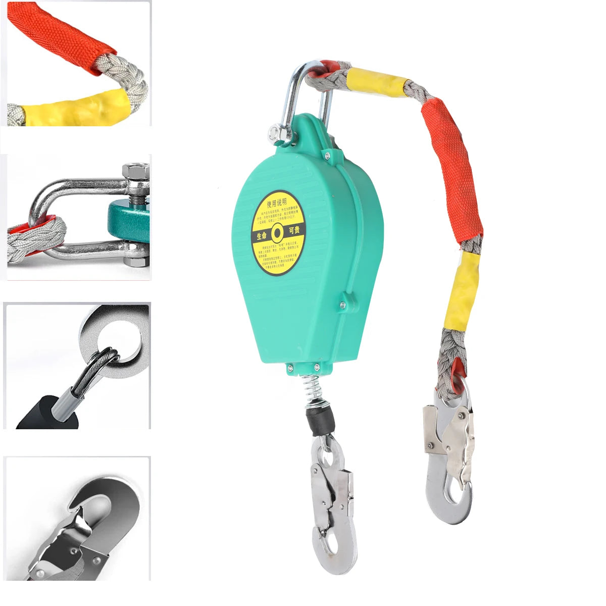 Hign-concerned Self Retracting Lifeline Fall Arrester With Alloy Hook