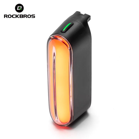 ROCKBROS Magnetic Smart Tail Light Type C Charge 7 Modes - Safety First Gear 25