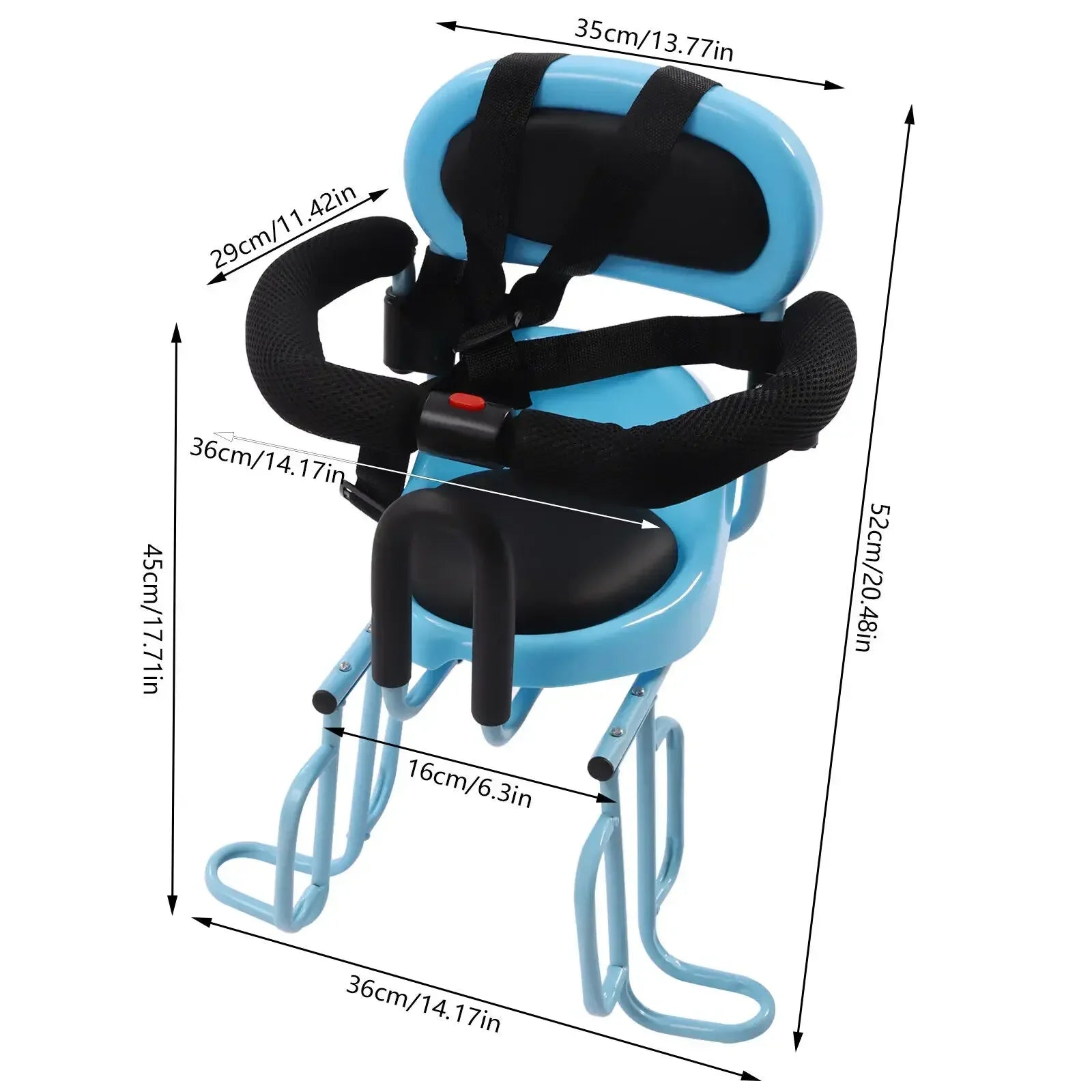 Hign-concerned Safe Rear Bike Seat For Kids Toddler Carrier - Safety First Gear 25