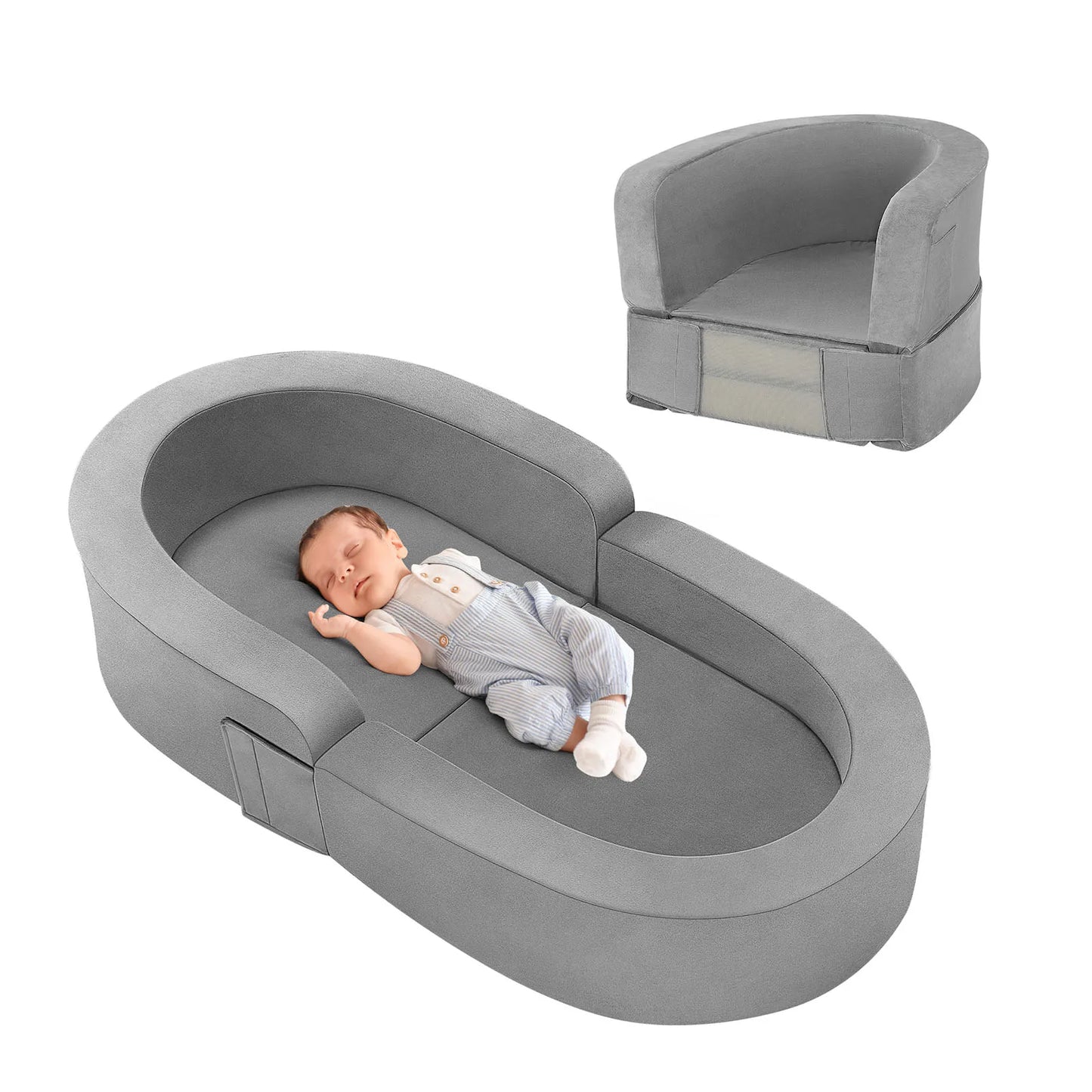Hign Concerned Baby Folding Sofa Bed Skin Friendly Sponge - Safety First Gear 25