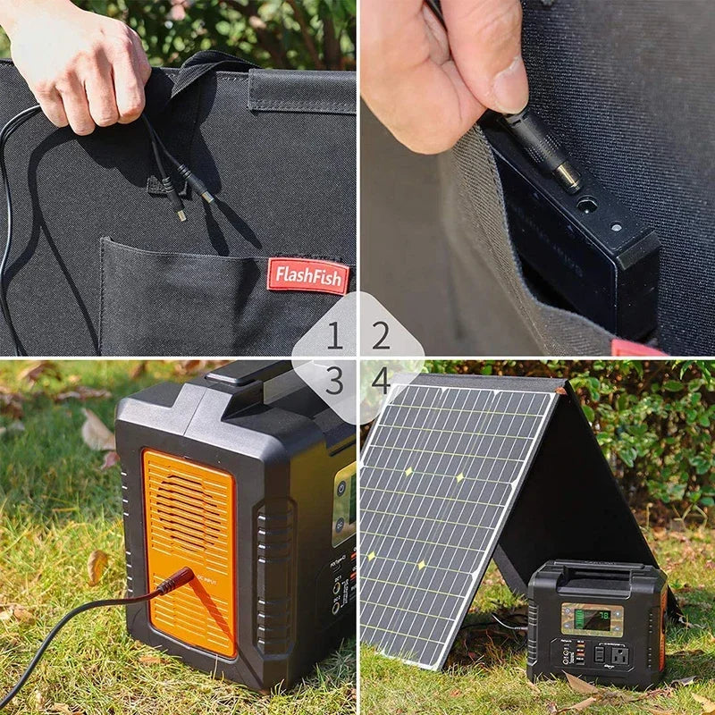 Portable Foldable Solar Panel Charger for Outdoor Adventures - Safety First Gear 25