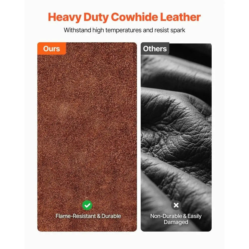 Hign Concerned Heavy Duty Cowhide Leather Welding Sleeves - Safety First Gear 25