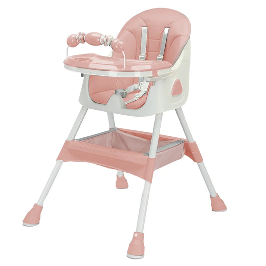 UBRAVOO Foldable Baby High Chair With Antislip Pad Toy Rack - Safety First Gear 25