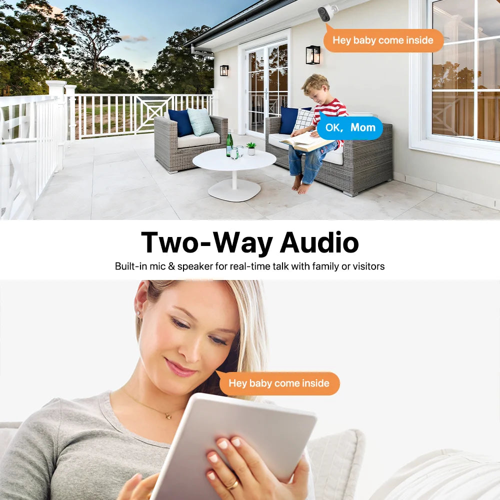 Vstarcam 2K Wireless Solar Security Camera with Two Way Audio - Safety First Gear 25