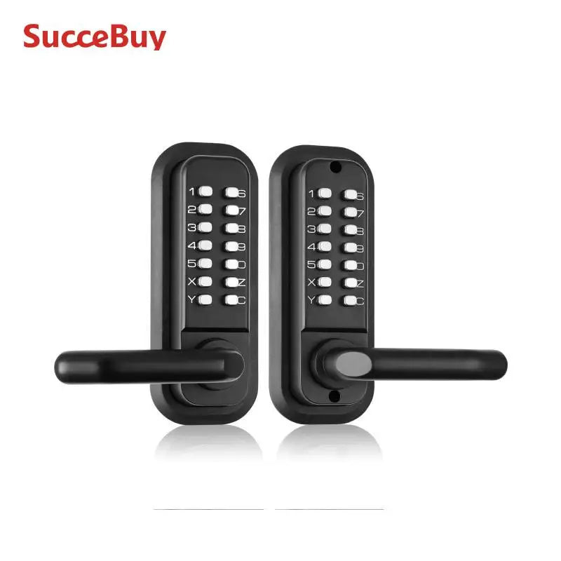 SucceBuy Mechanical Keyless Entry Door Lock Dual Sided 14Digit Keypad - Safety First Gear 25