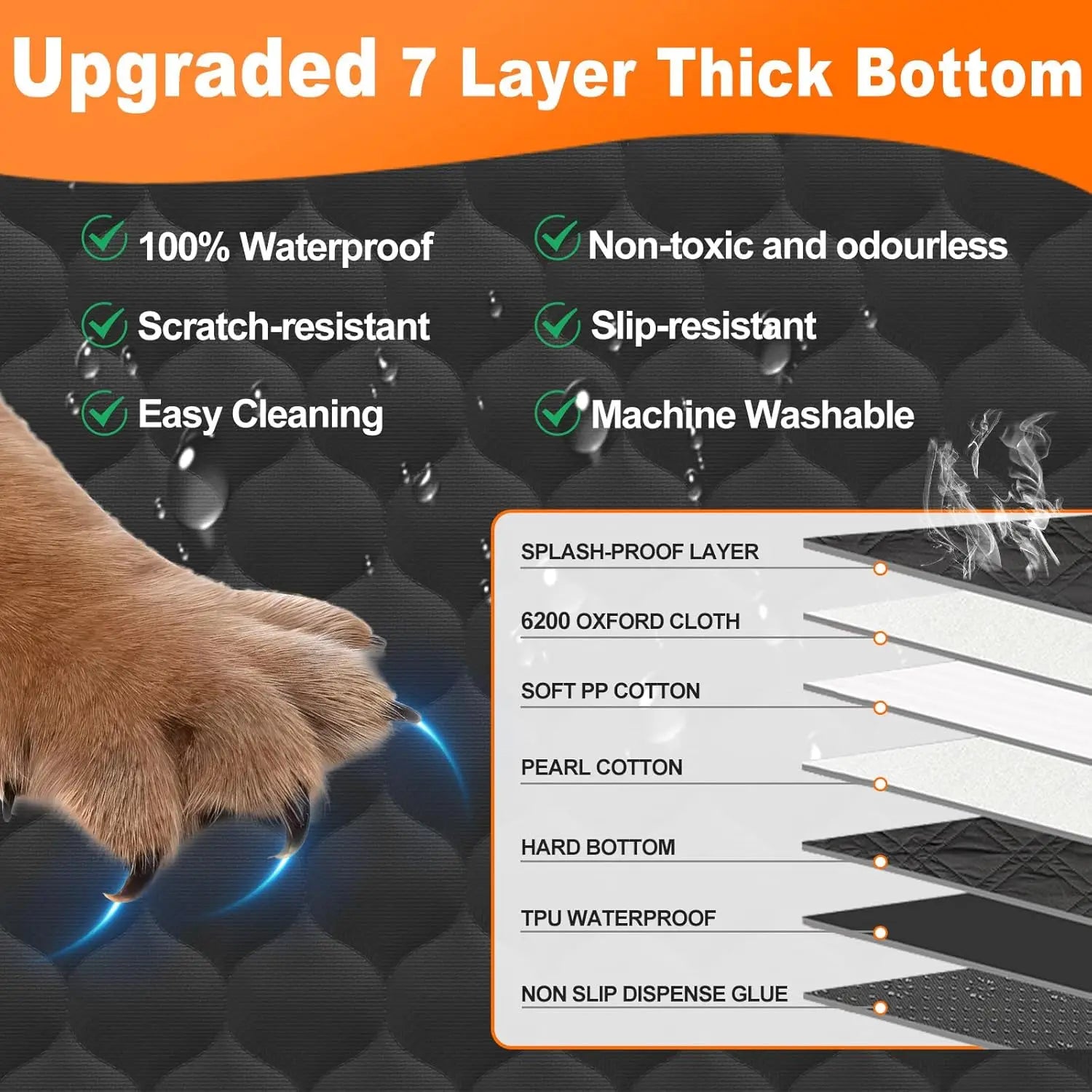 Waterproof Dog Car Seat Cover and Safety Hammock for Travel - Safety First Gear 25